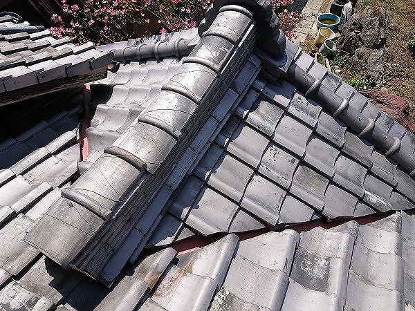 棟付近の谷板金劣化